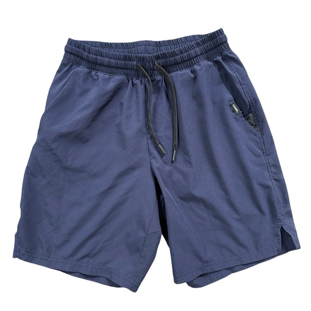 UNRL Men’s Stride Shorts Navy Workout Size Small